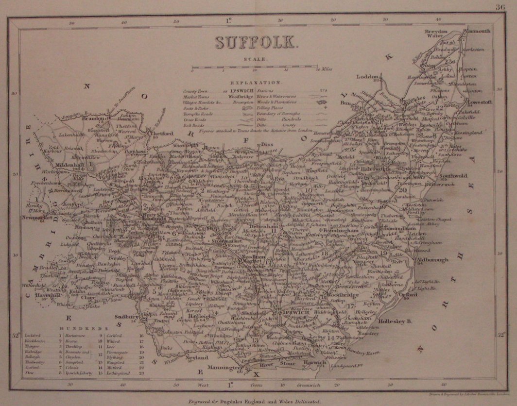 Map of Suffolk - Archer