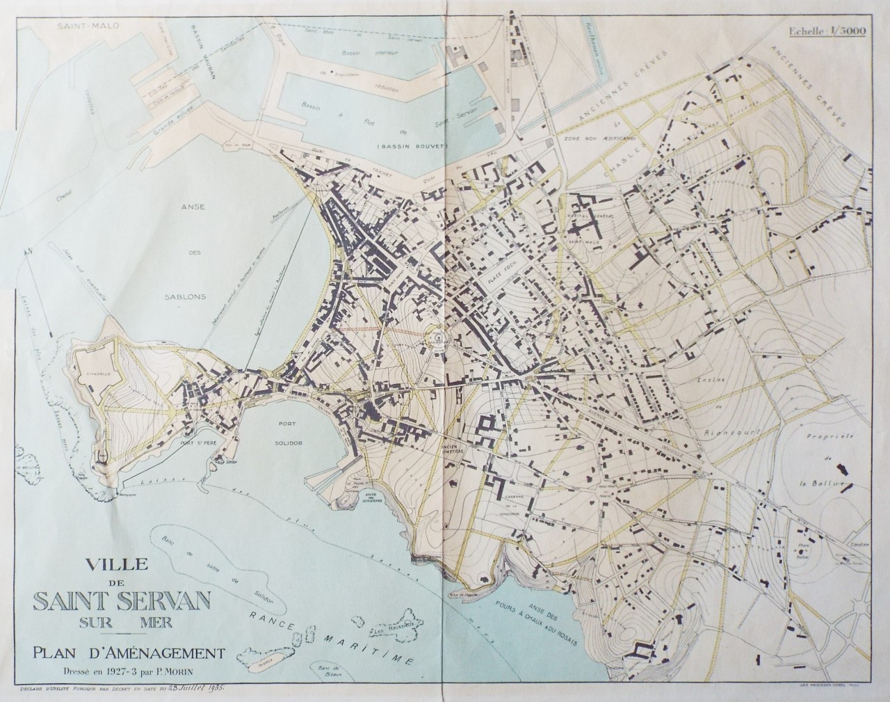 Map of Saint-Servan - Saint-Servan