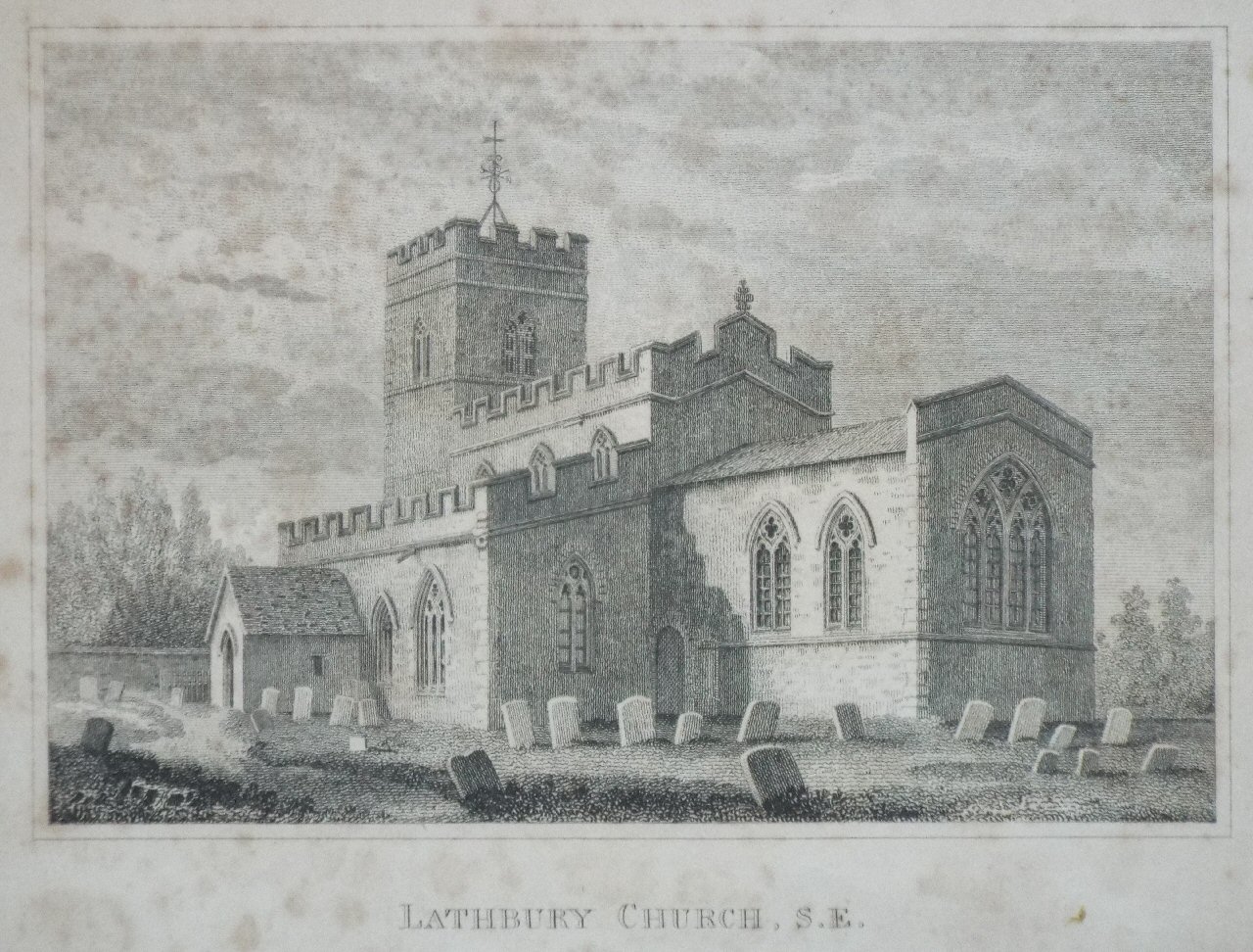 Print - Lathbury Church, S.E.