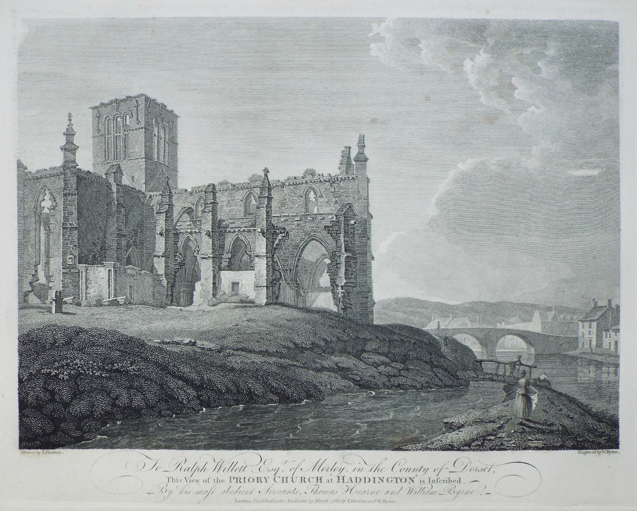 Print - Priory Church at Haddington - Byrne