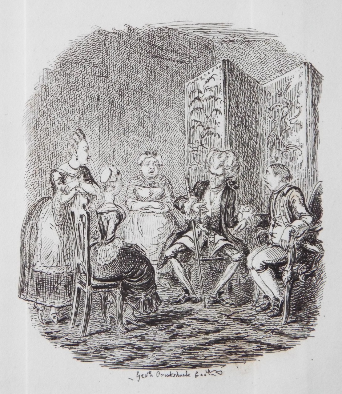 Etching - Simpkin and the Bath Physicians - Cruikshank