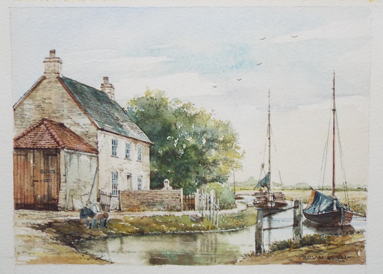 Wood - The Pleasure Boat Inn. Hickling Broad. 1879.