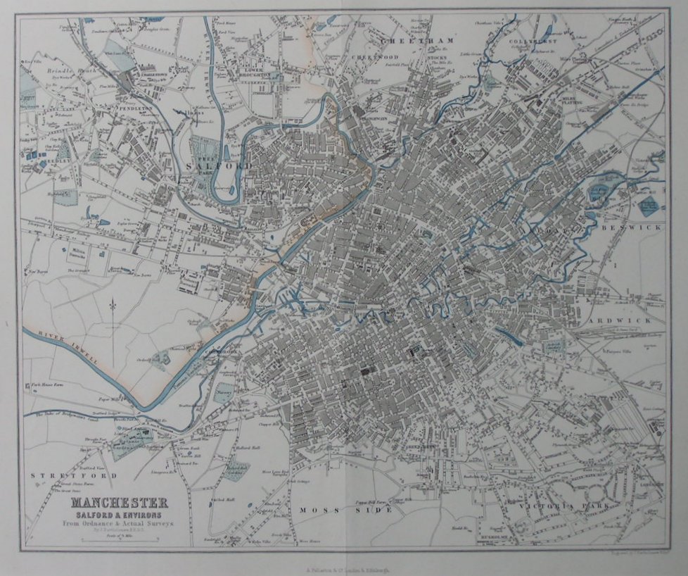 Map of Manchester - Manchester