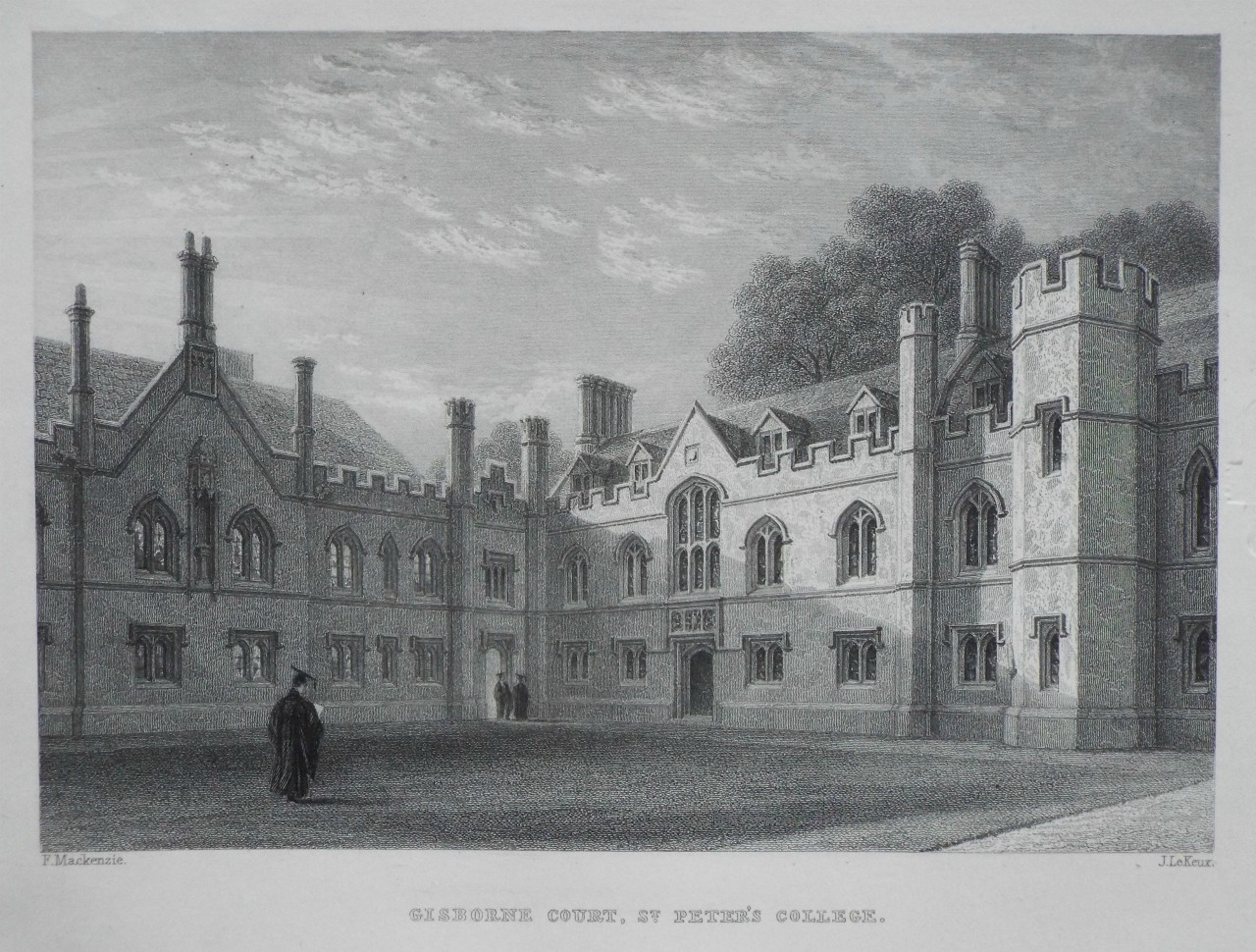 Print - Gisborne Court, St. Peter's College. - Le