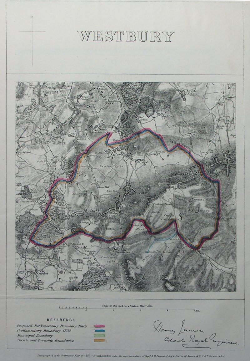 Map of Westbury - Westbury