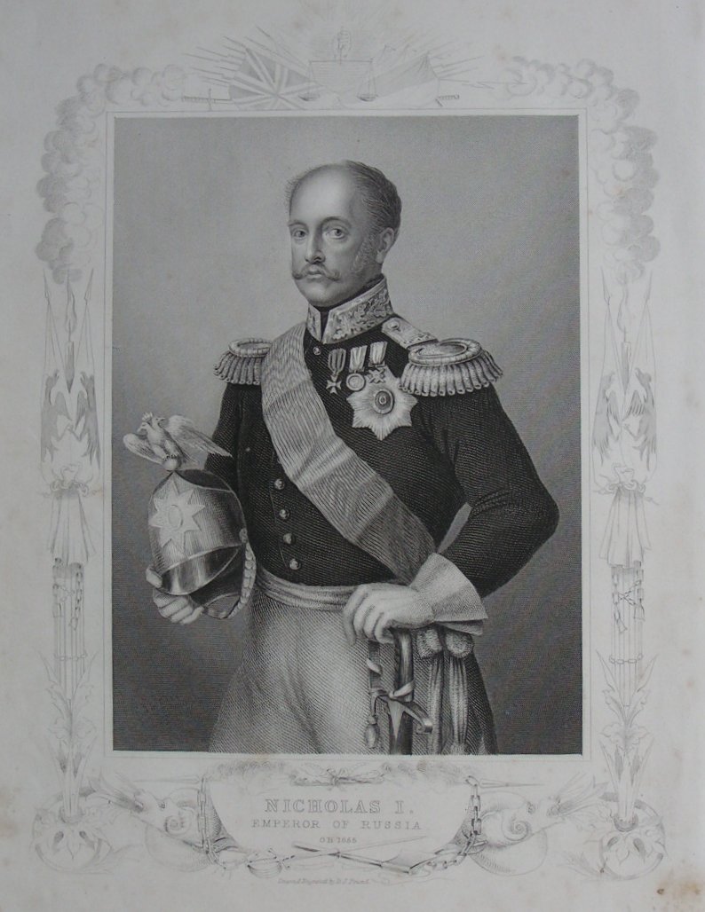 Print - Nicholas I, Emperor of Russia OB 1855 - Pound