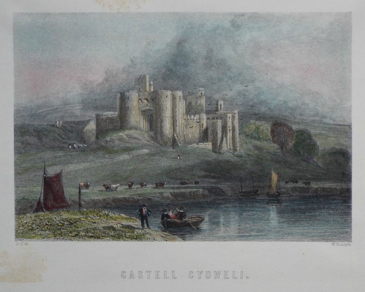 Print - Castell Cydweli. - Radclyffe