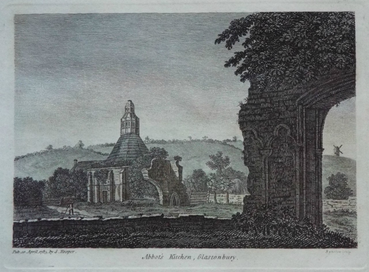 Print - Abbot's Kitchen, Glastonbury. - 