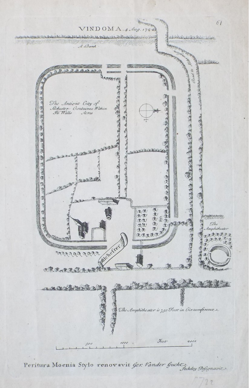 Print - indoma. 4 Aug. 1722. Silchester