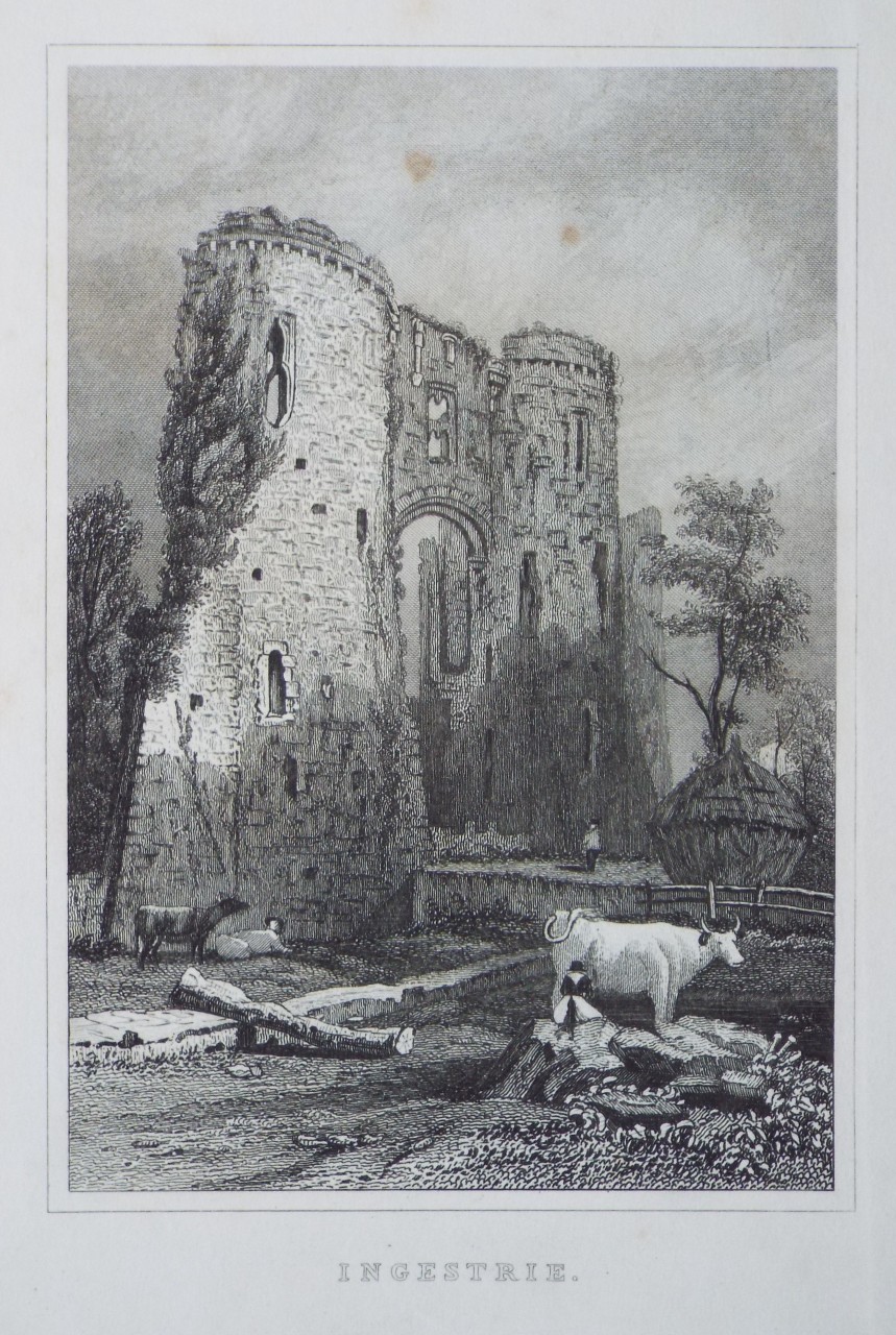 Print - Ingestrie. (Llawhaden Castle)