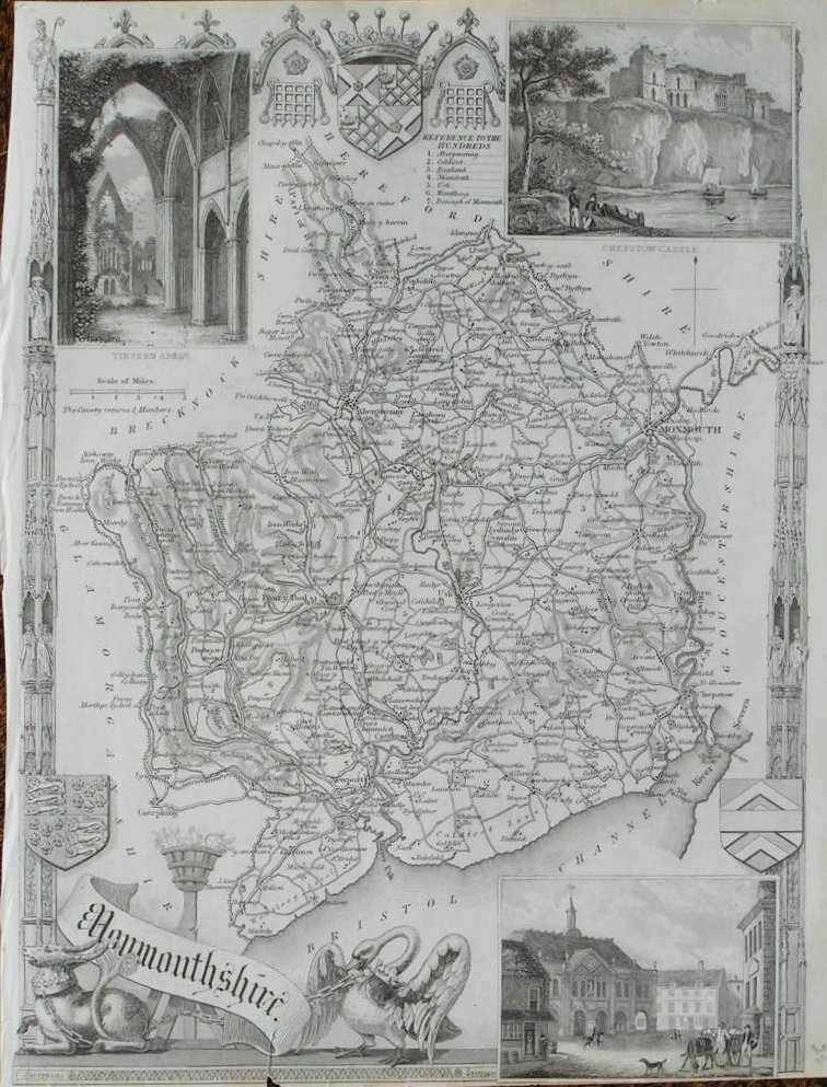 Map of Monmouthshire - Moule