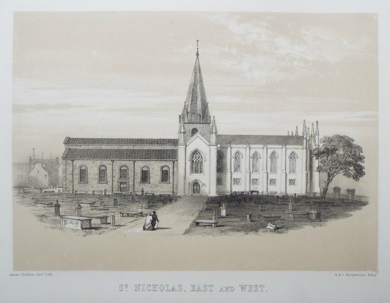 Lithograph - St. Nicholas, East and West. - Gordon