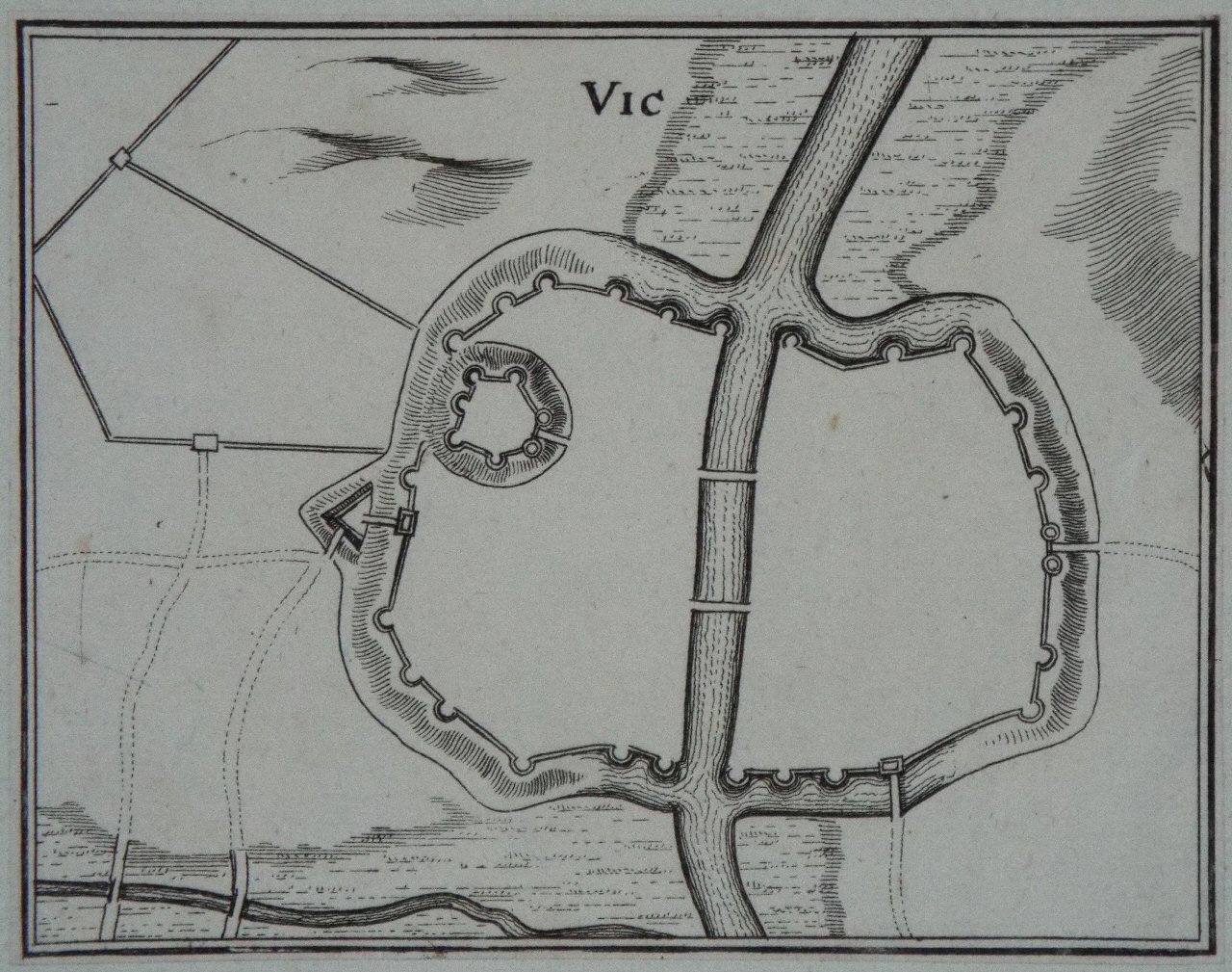 Map of Vic-sur-Seille - Vic-sur-Seille