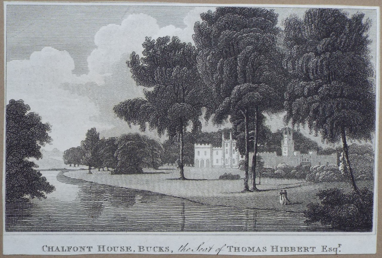 Print - Chalfont House, Bucks, the Seat of Thomas Hibbert Esqr.