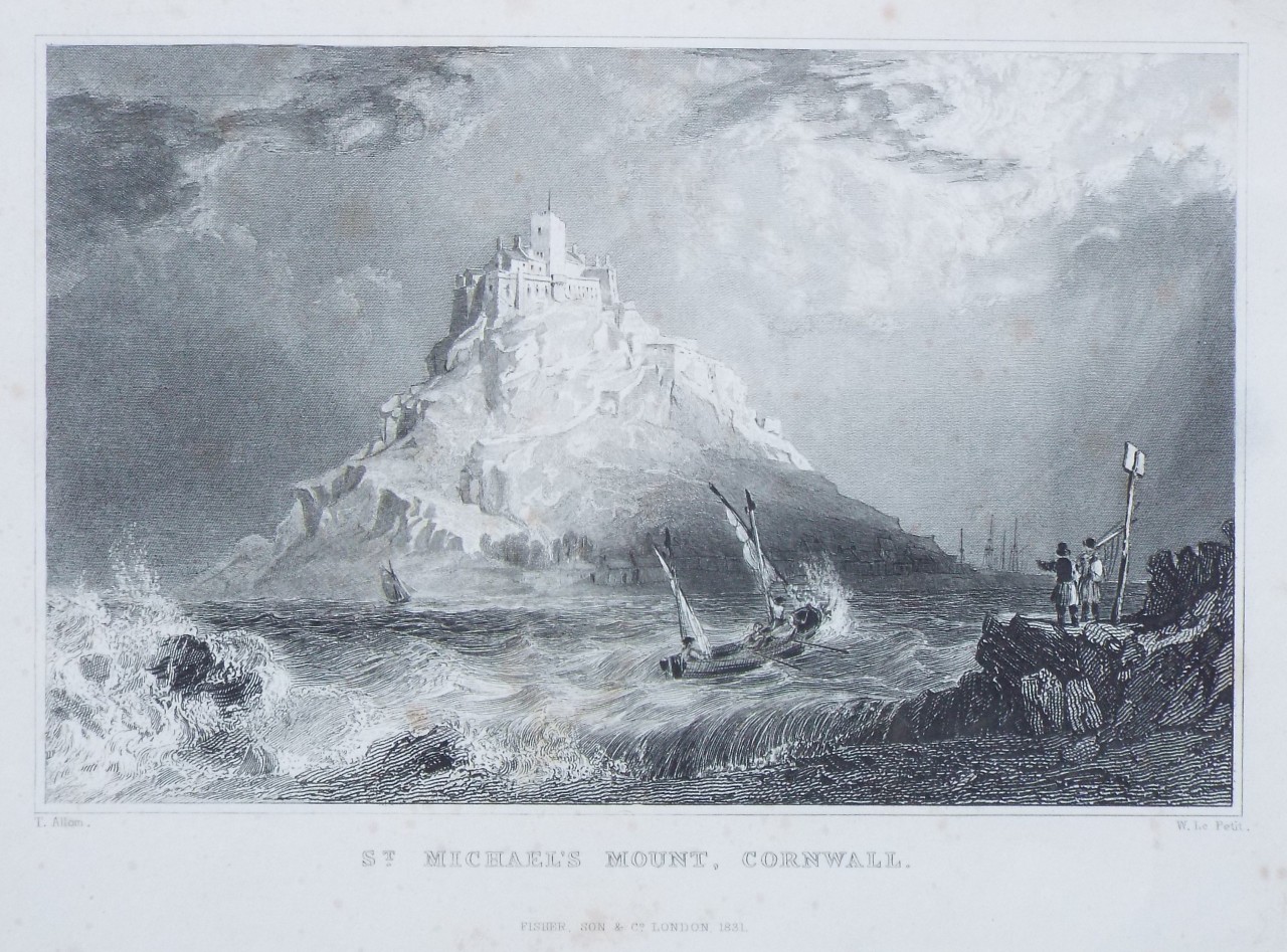 Print - St. Michael's Mount, Cornwall. - Le