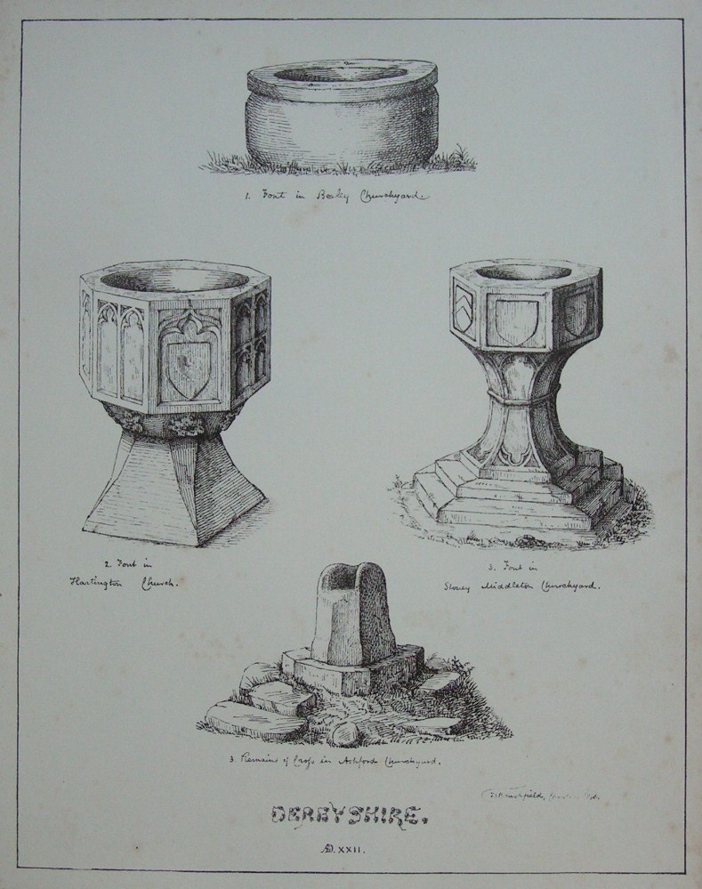 Lithograph - Derbyshire (4 fonts)