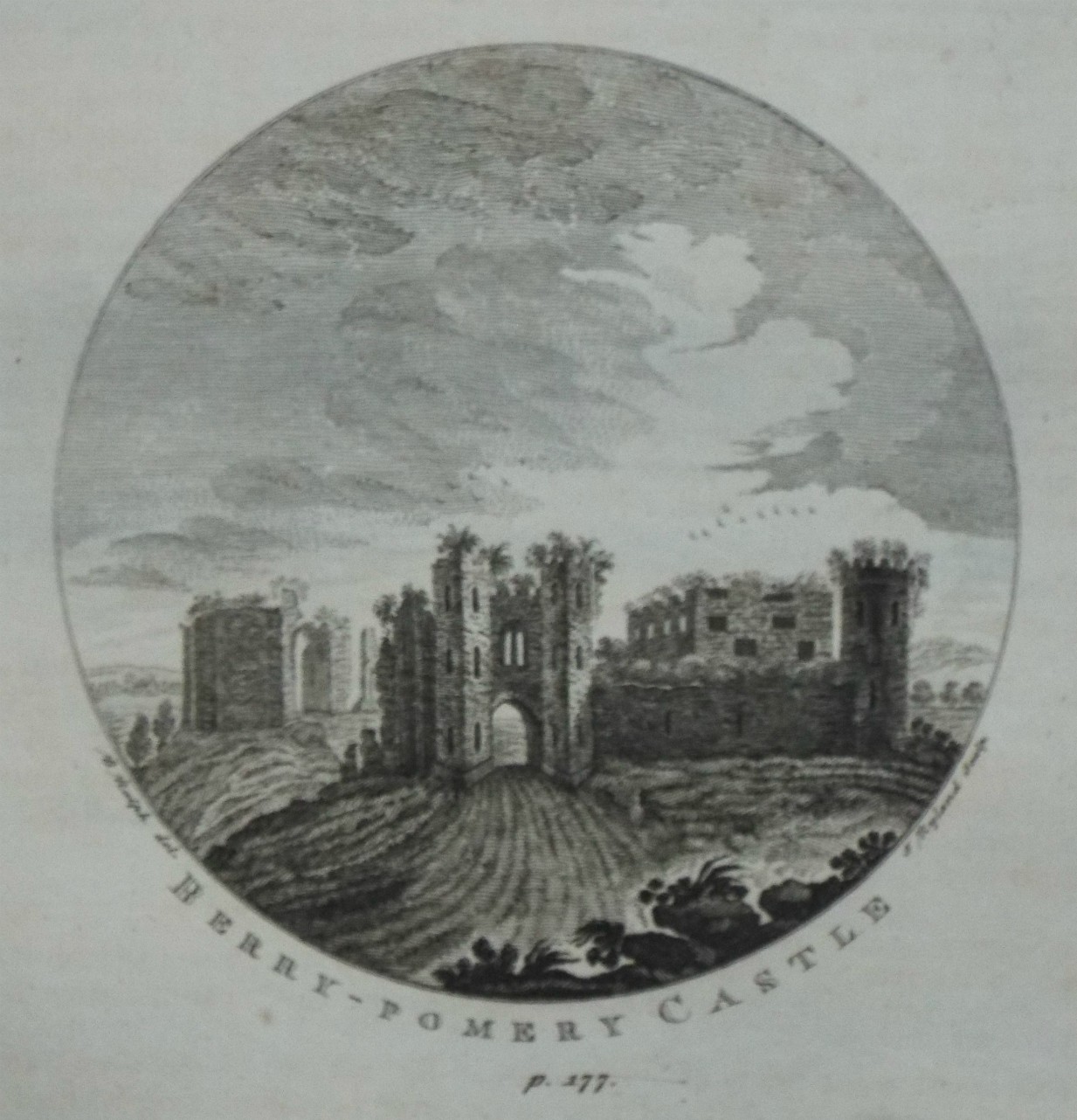 Print - Berry-Pomery Castle p.177. - Ryland