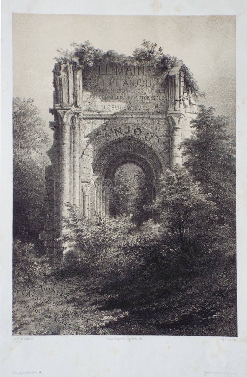 Lithograph - Maine et Anjou