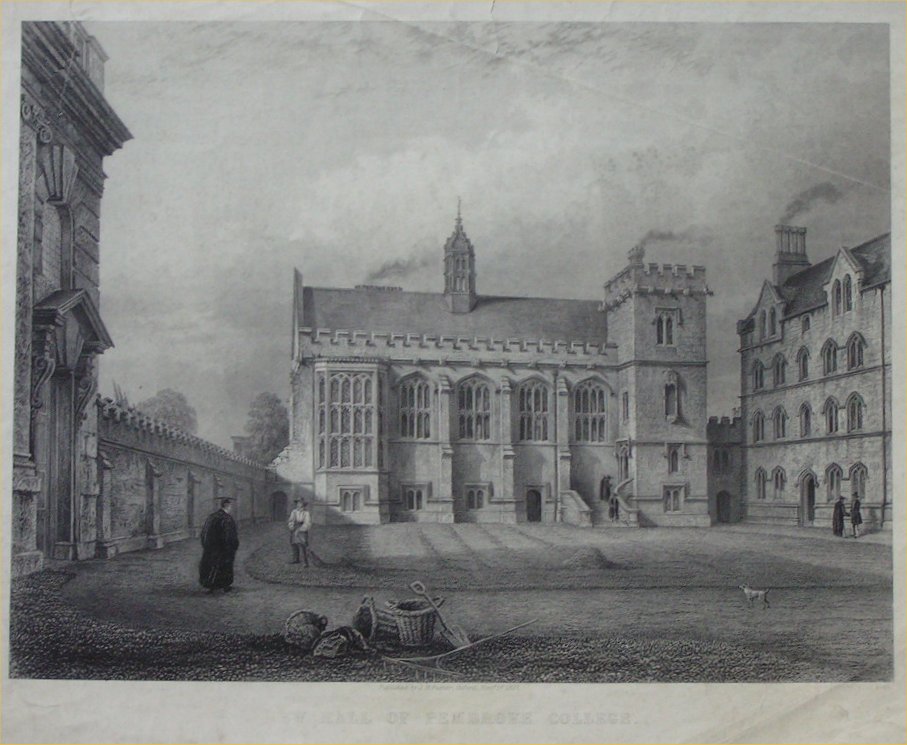 Print - New Hall of Pembroke College