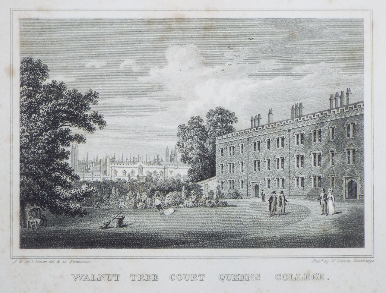 Print - Walnut Tree Court Queens College. - Storer