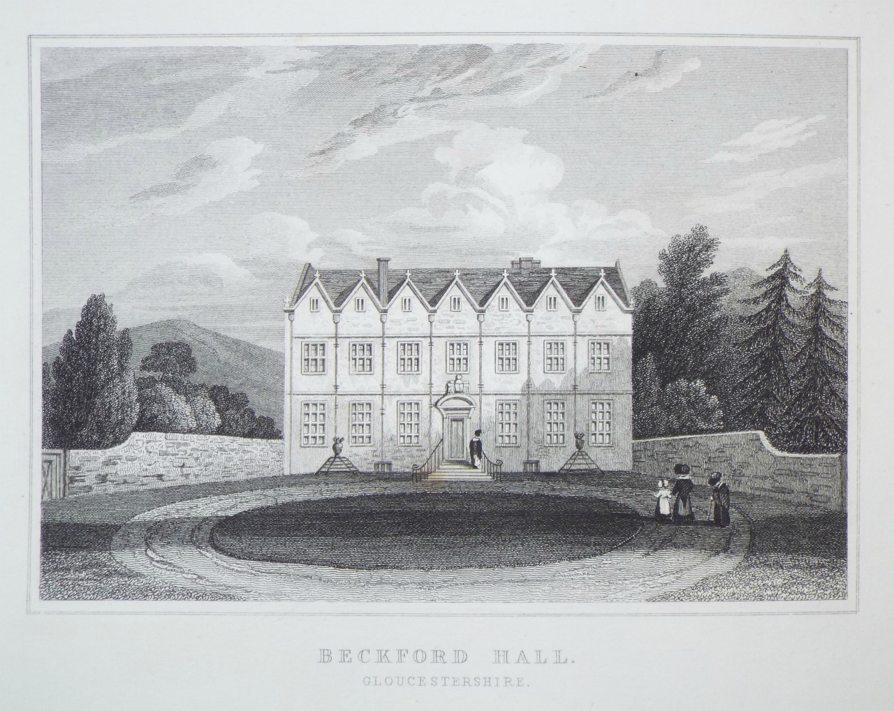 Print - Beckford Hall. Gloucestershire. - Bond