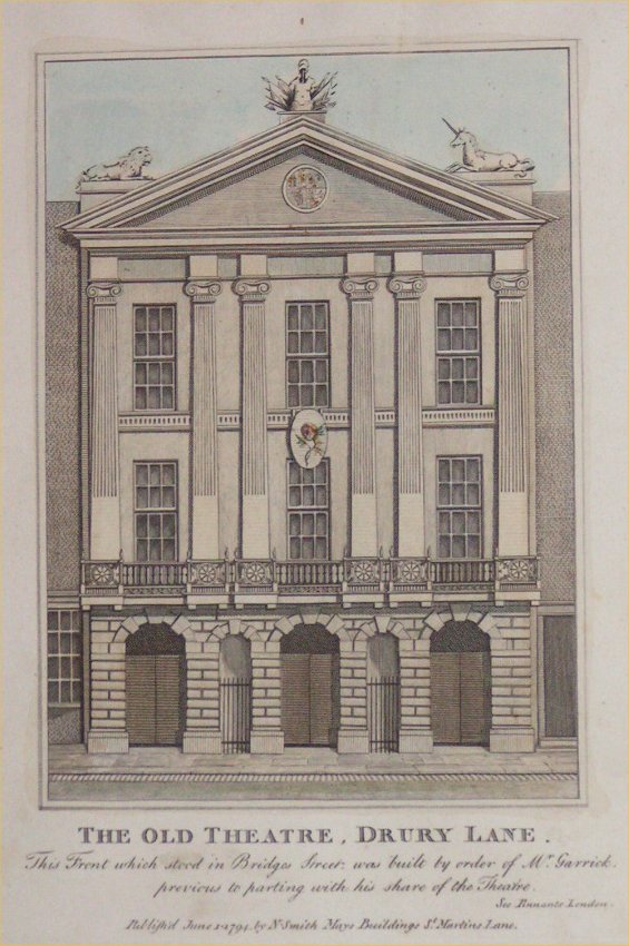 Print - The Old Theatre, Drury Lane