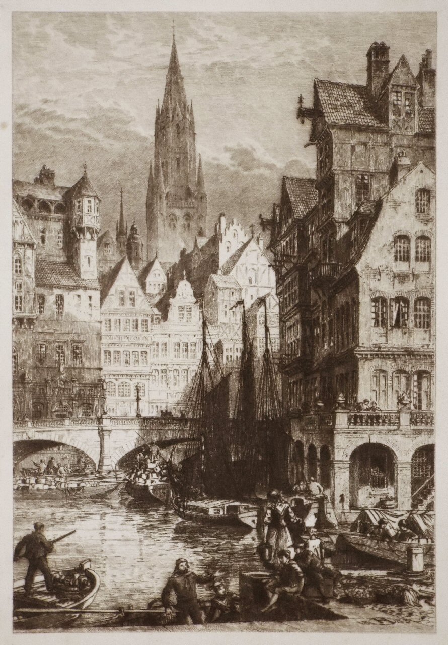 Etching - An Old Hanse-Town