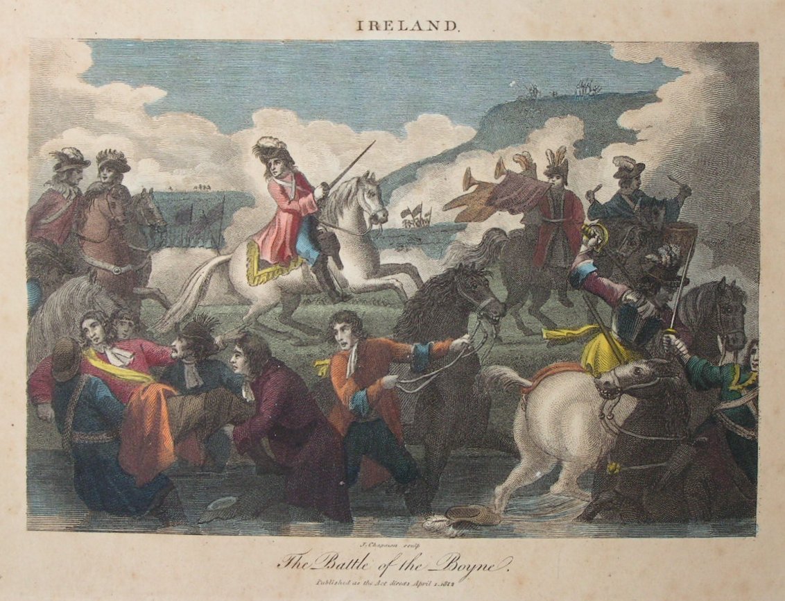 Print - The Battle of the Boyne. - Chapman