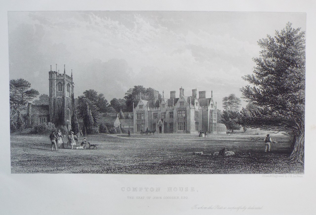 Print - Compton House, the Seat of John Goodden Esqr. - Le