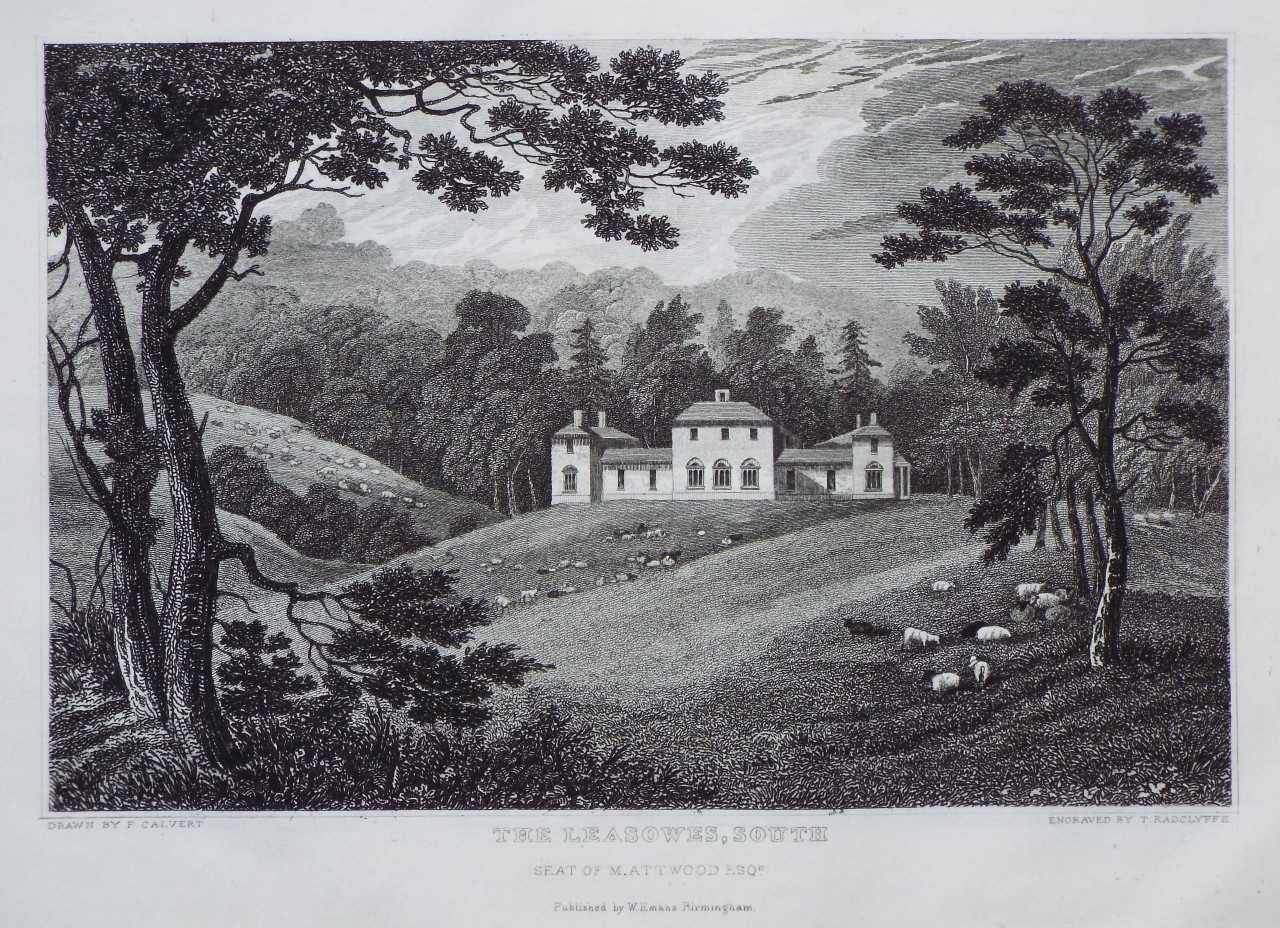 Print - The Leasowes, South Seat of M. Attwood Esqr. - Radclyffe