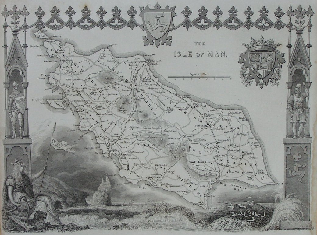 Map of Isle of Man - Moule