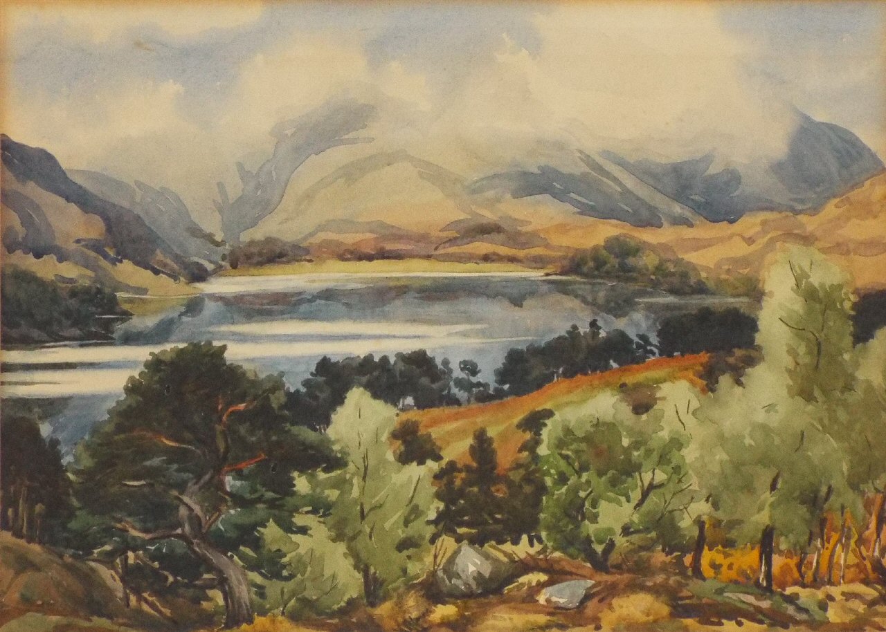 Watercolour - Scottish Loch