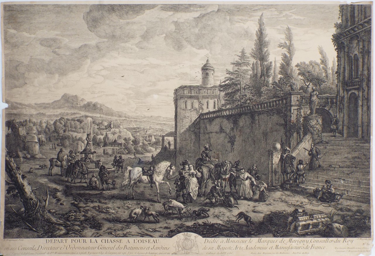 Print - Depart Pour la Chasse a l'Oiseau - Moyreau