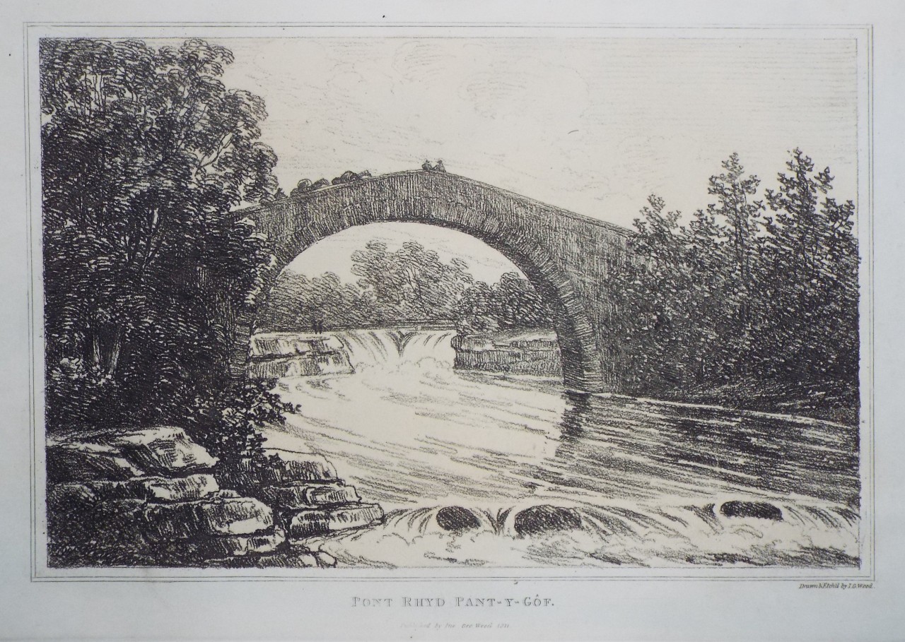 Soft-ground Etching - Pont Rhyd Pant-y-Gof. - Wood