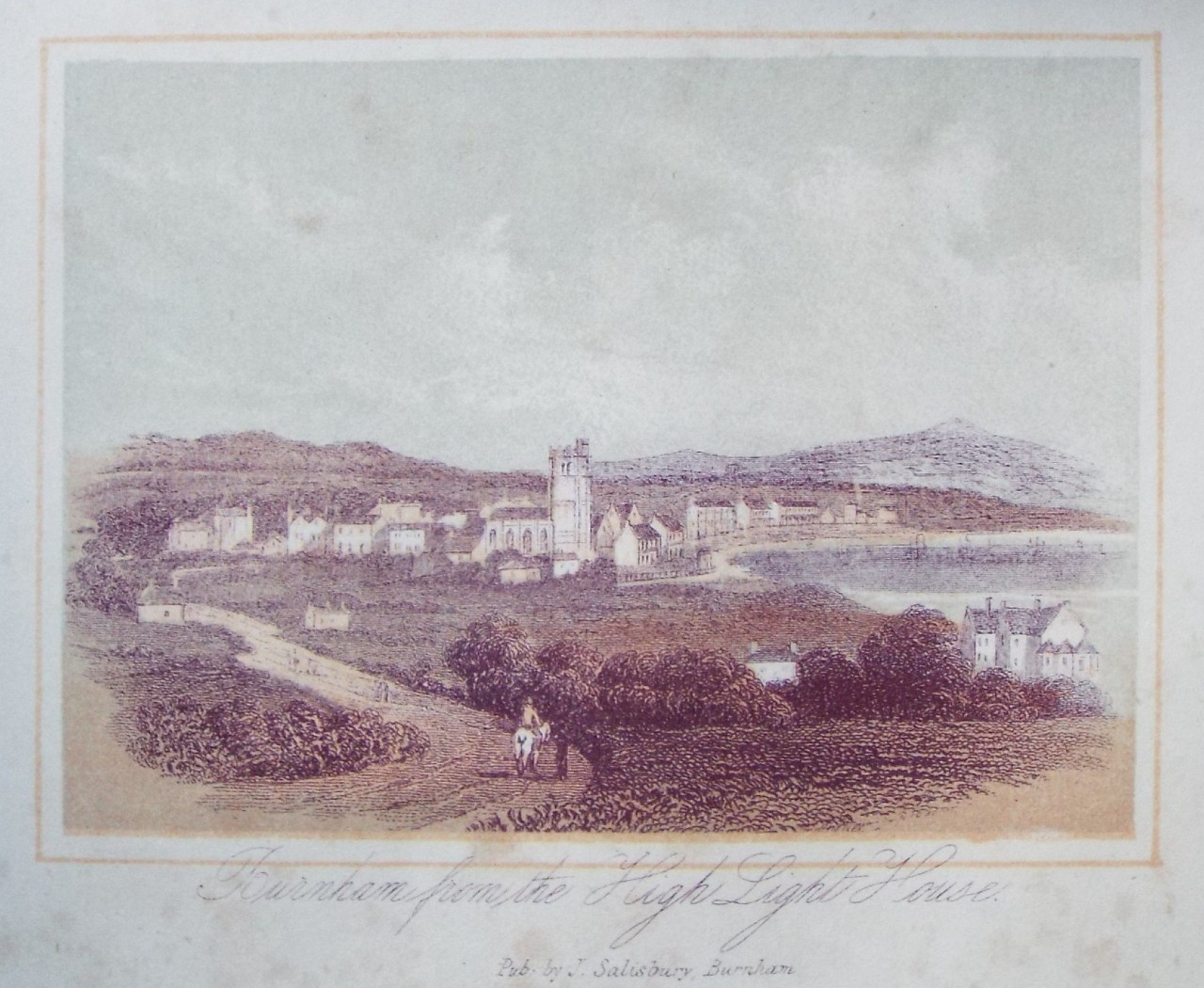 Lithograph - Burnham from the High Light House.