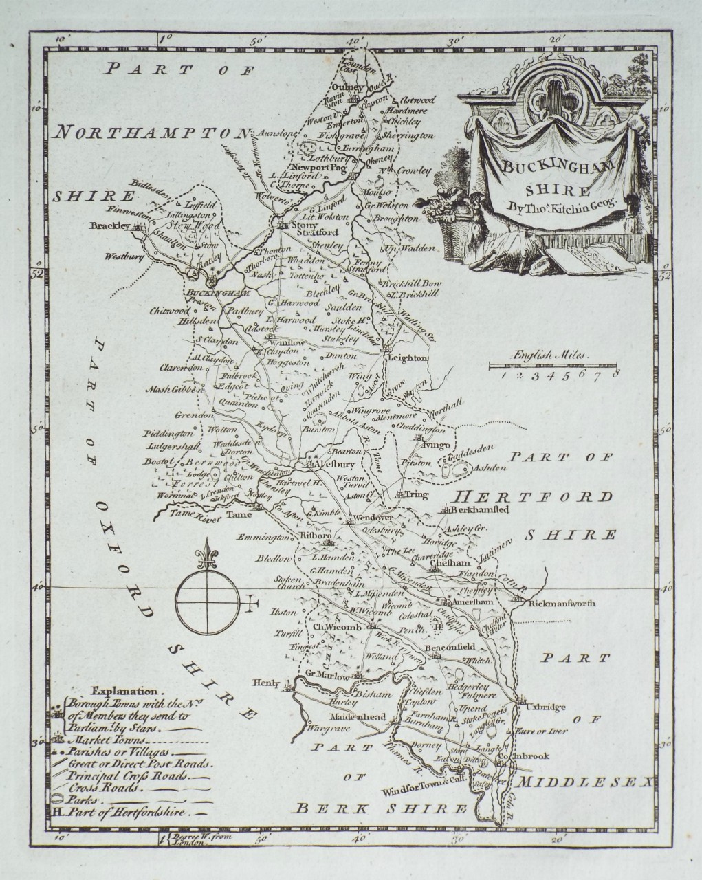 Map of Buckinghamshire