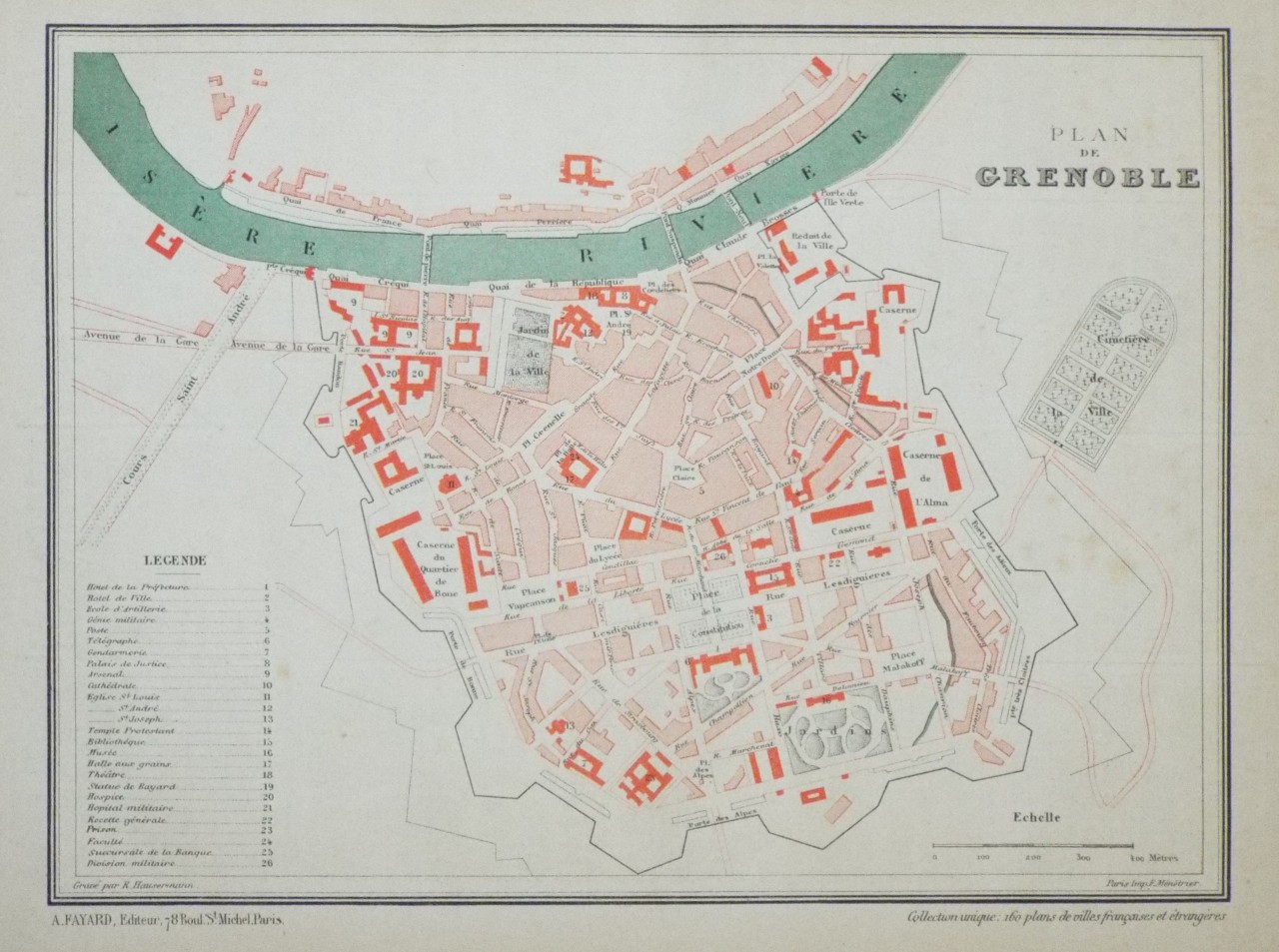 Map of Grenoble - Grenoble