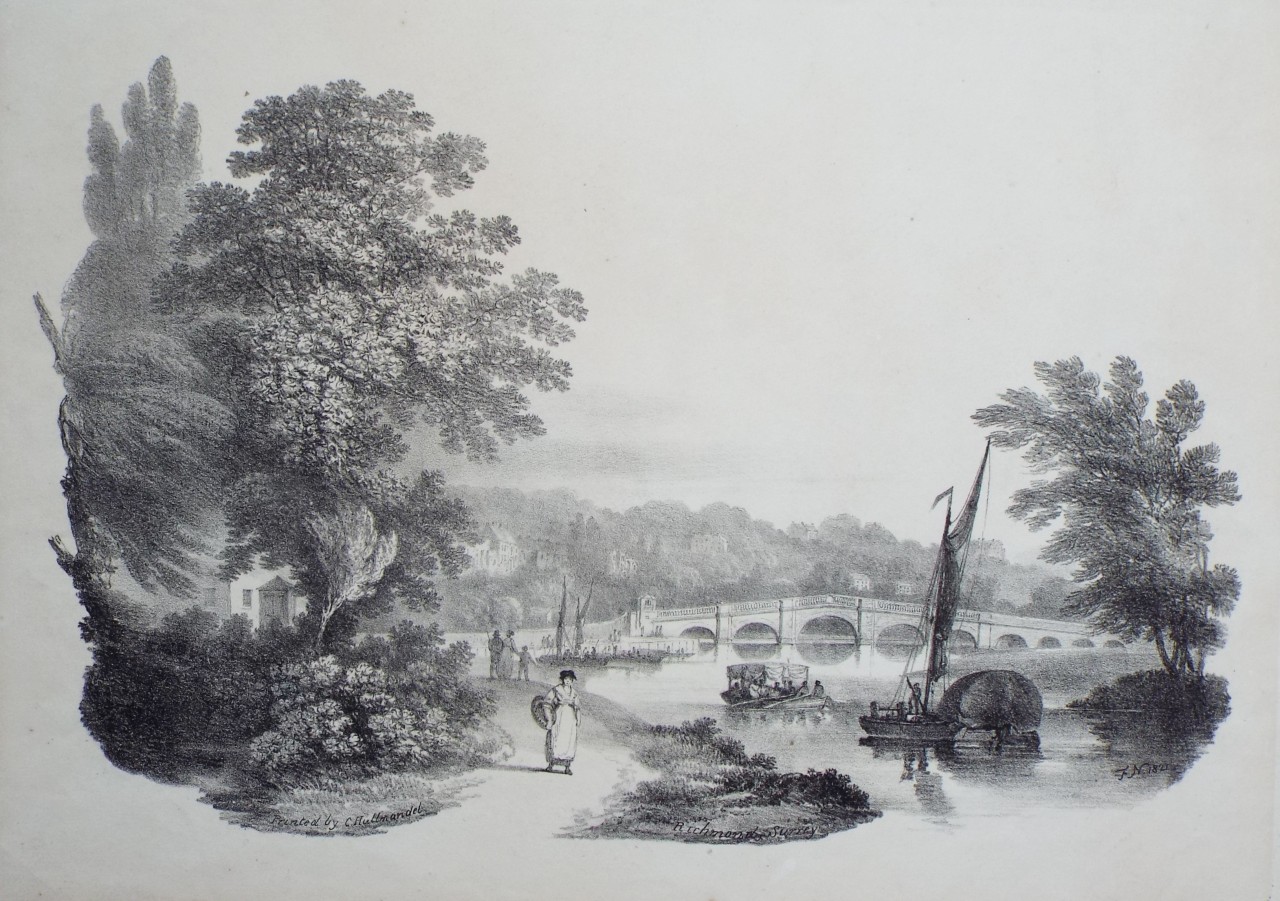 Lithograph - Richmond, Surrey - Nicholson