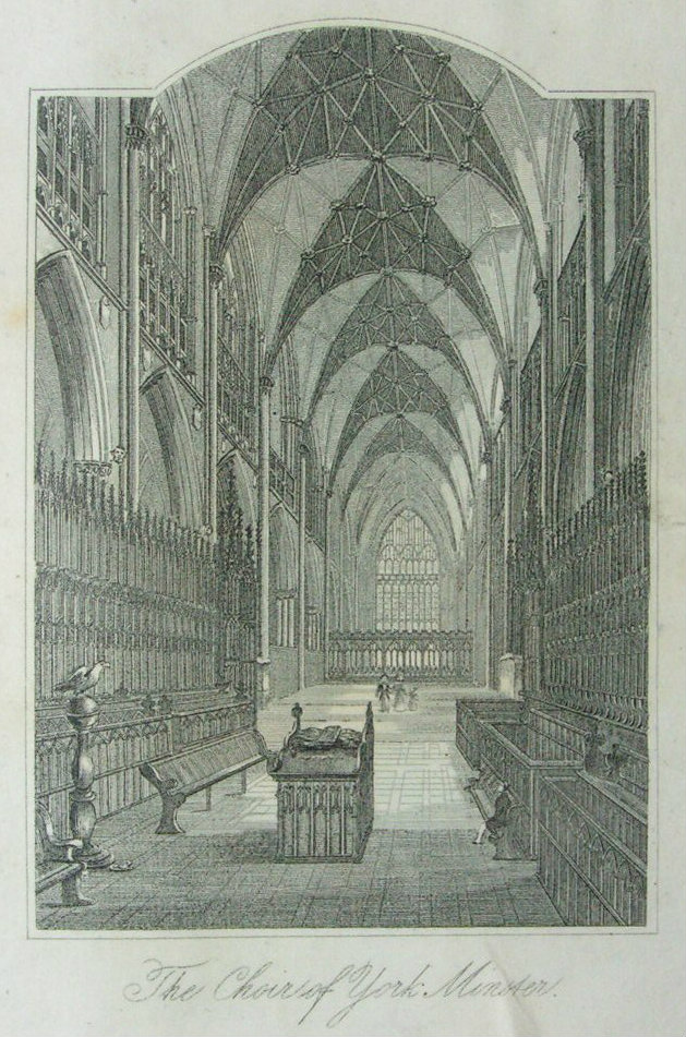 Print - The Choir of York Minster.