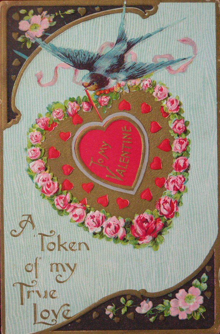 Chromolithograph - (Valentine card)