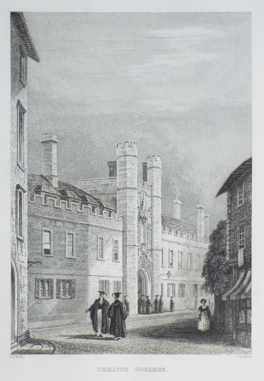 Print - Christs College. - Le