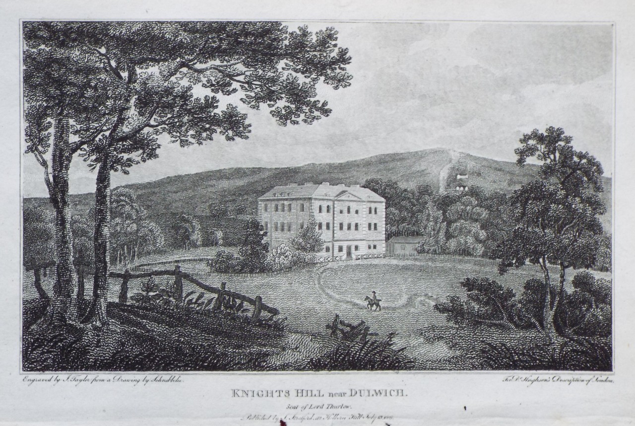 Print - Knights Hill near Dulwich. Seat of Lord Thurlow. - Taylor