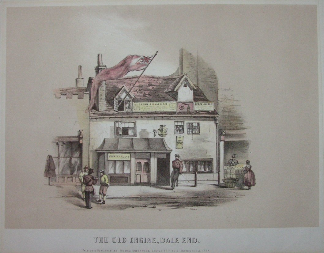 Lithograph - The Old Engine, Dale End.