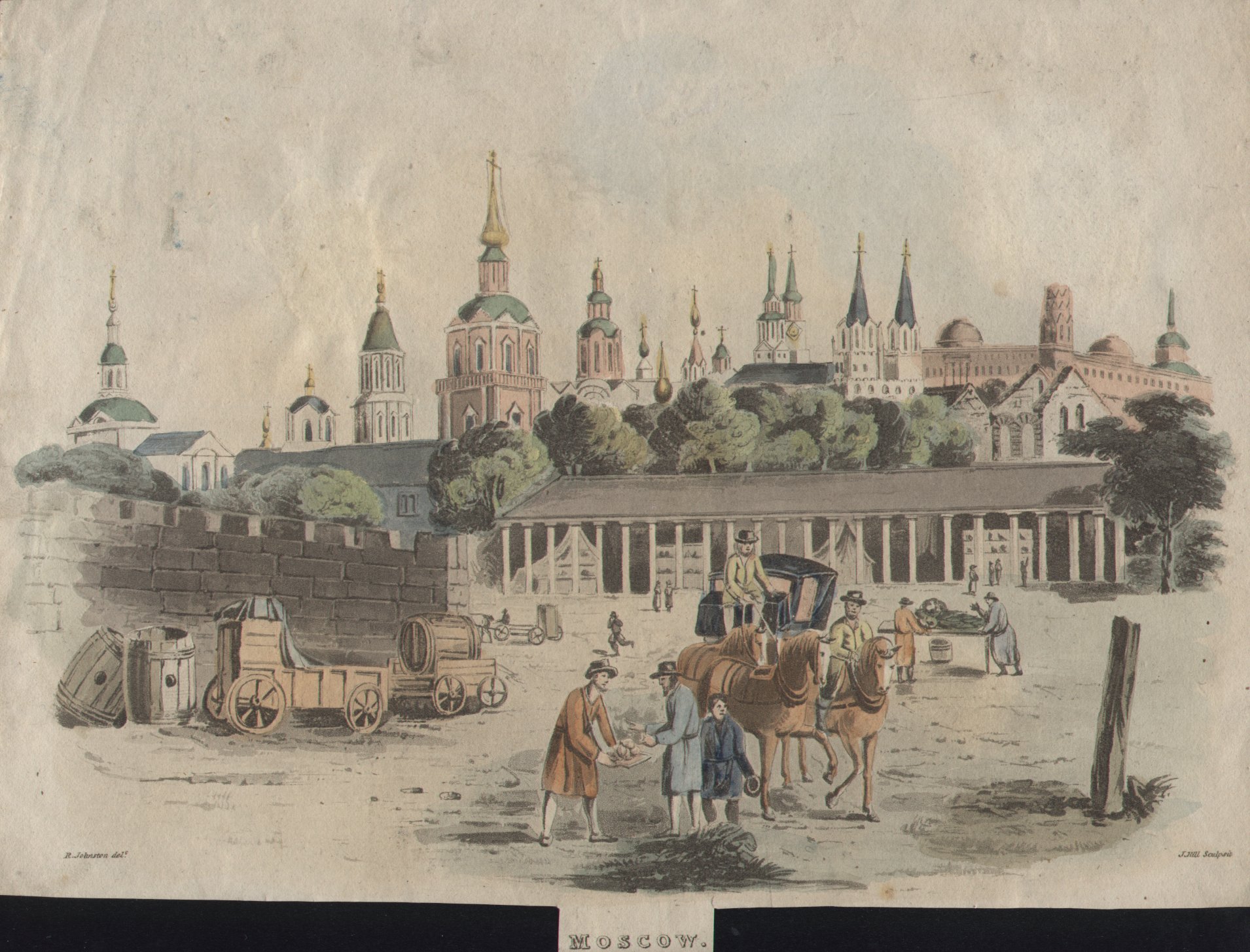 Aquatint - Moscow - Hill