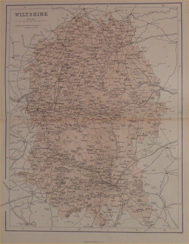Map of Wiltshire - Hughes
