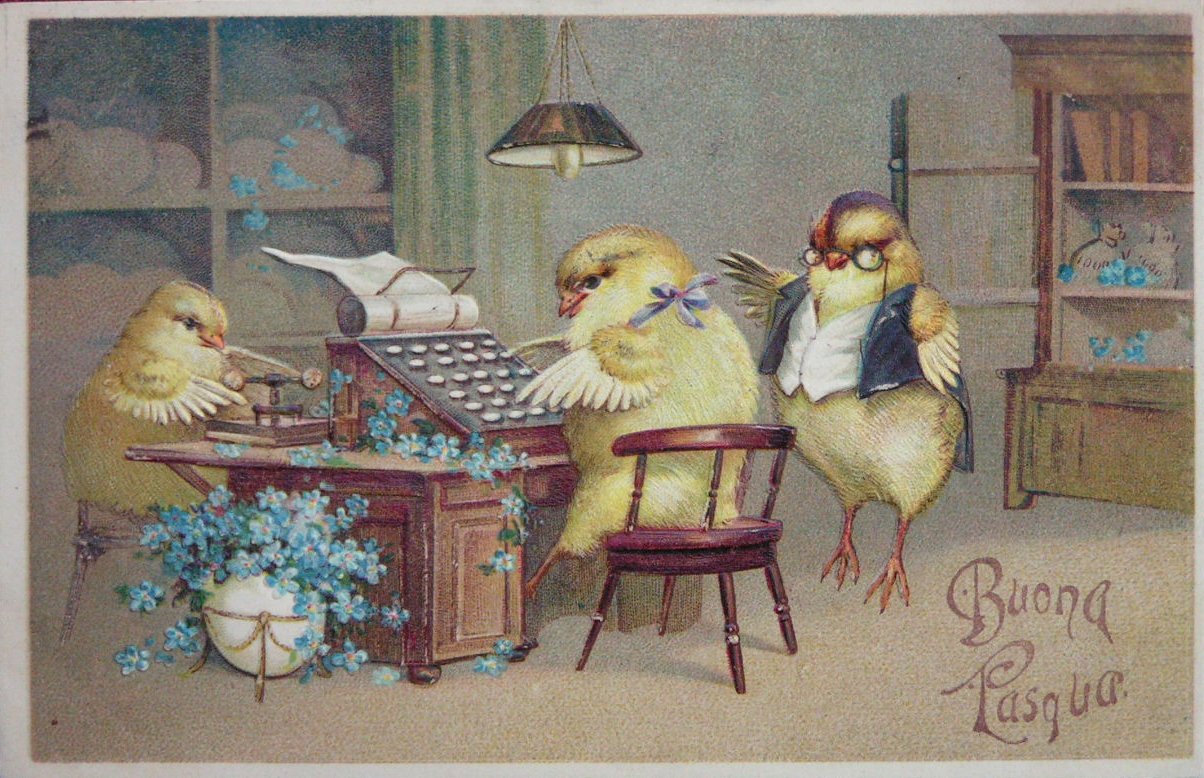 Chromolithograph - (Easter Card)