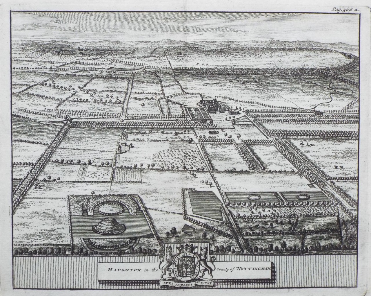 Print - Haughton in the County of Nottingham.