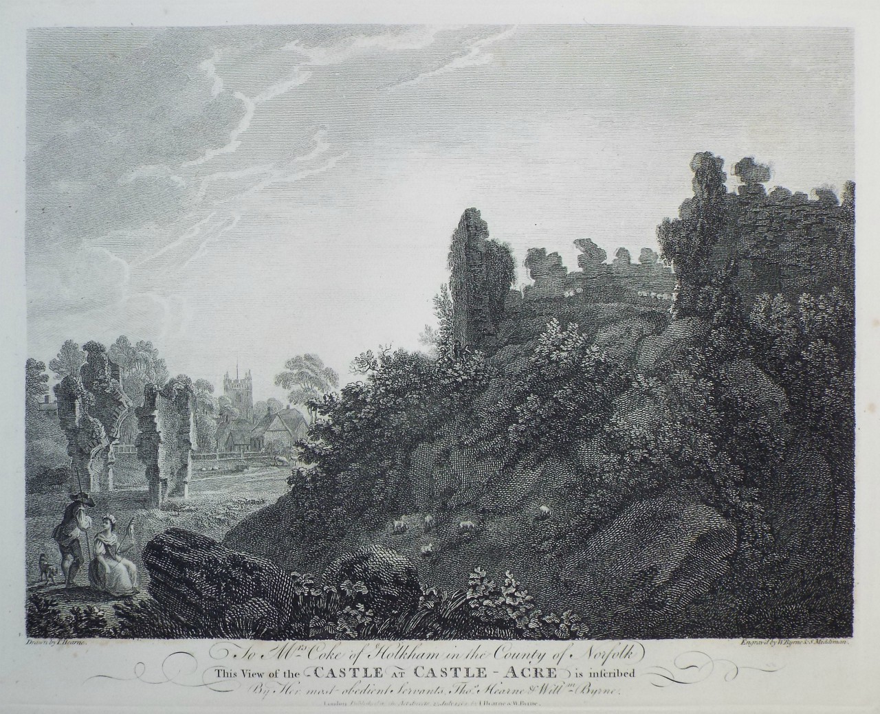 Print - Castle at Castle-Acre - Byrne