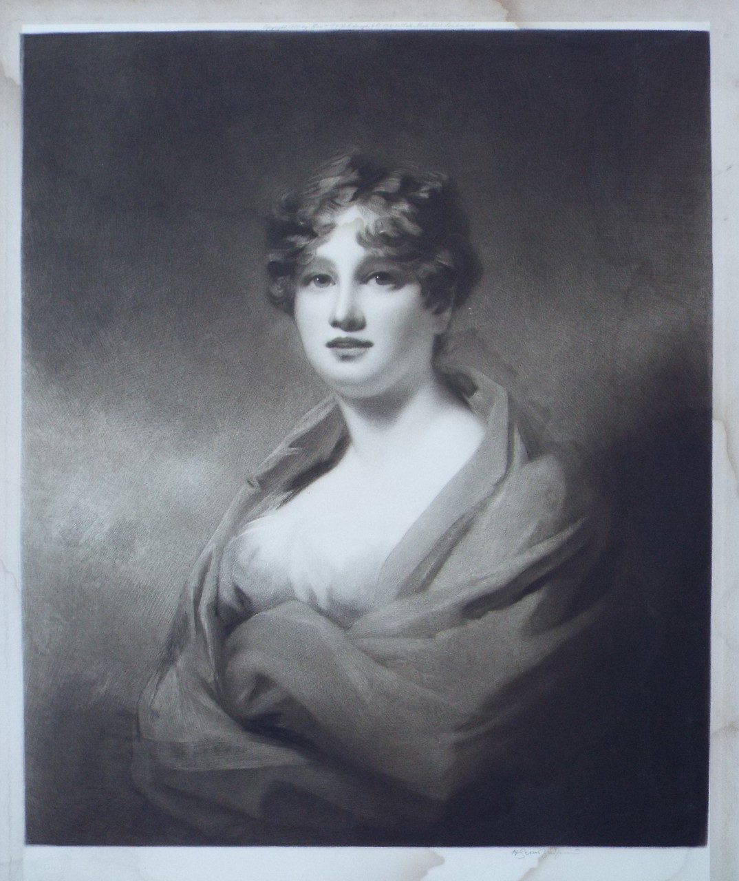 Mezzotint - Janet Maitland Dundas, Lady Carmichael - Bridgewater