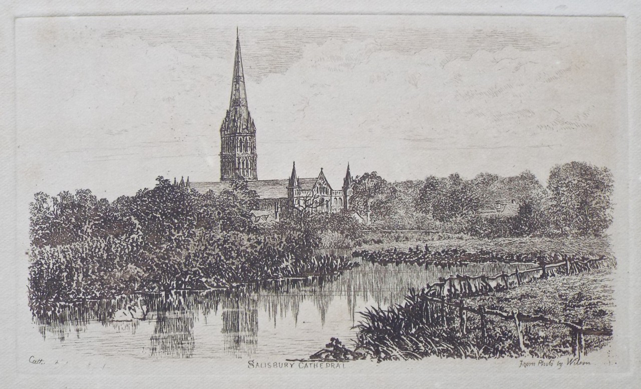 Etching - Salisbury Cathedral